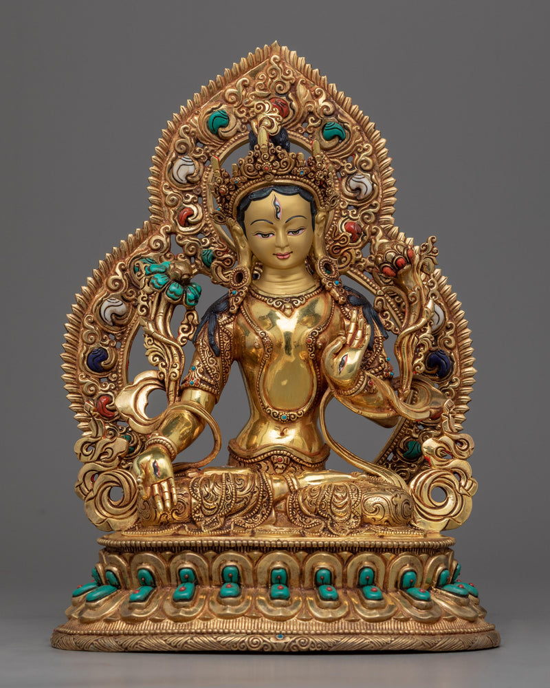 White Tara Statue 