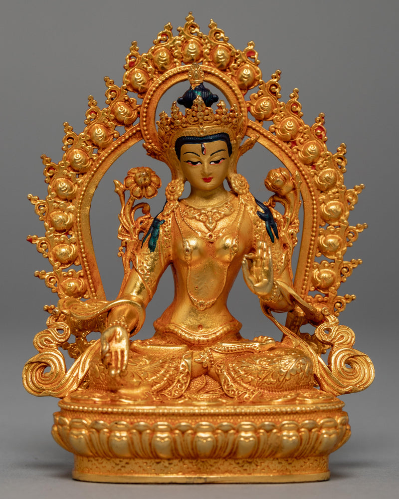 Mini White Tara Sculpture 