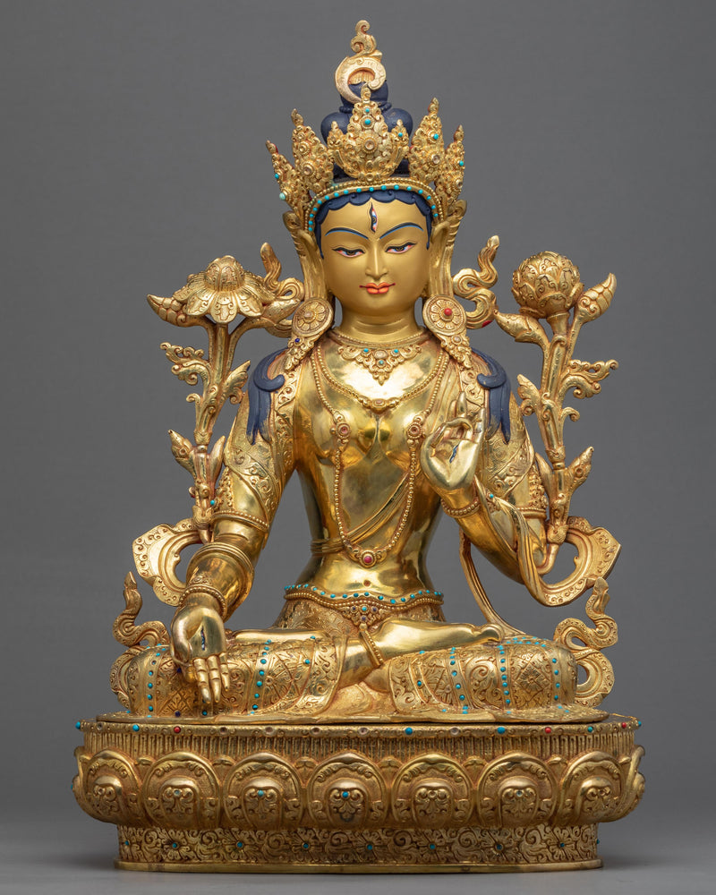 white-tara-symbolism-sculpture