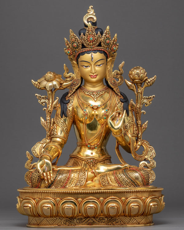 White Tara Healing Deity Statue 