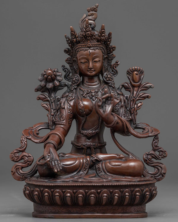 White Tara 9 Inches Tall Statue 