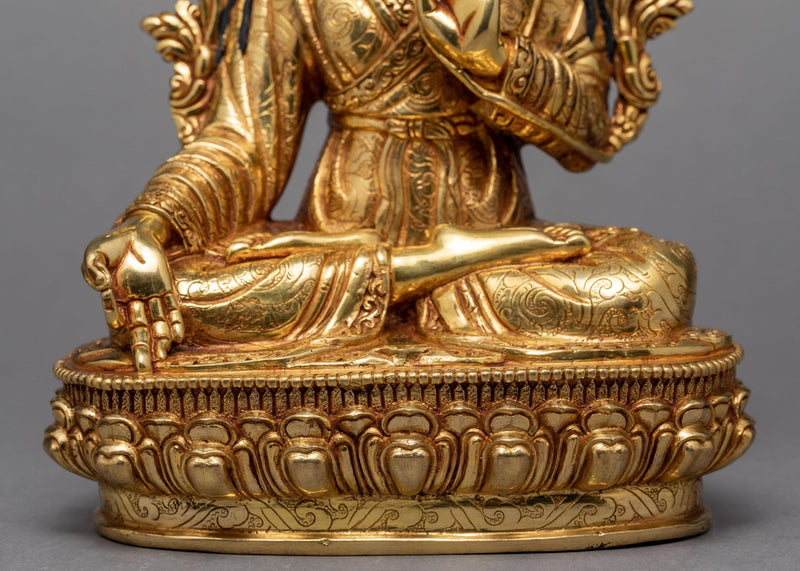 Yuthok Statue | 24K Gold Gilded Statue