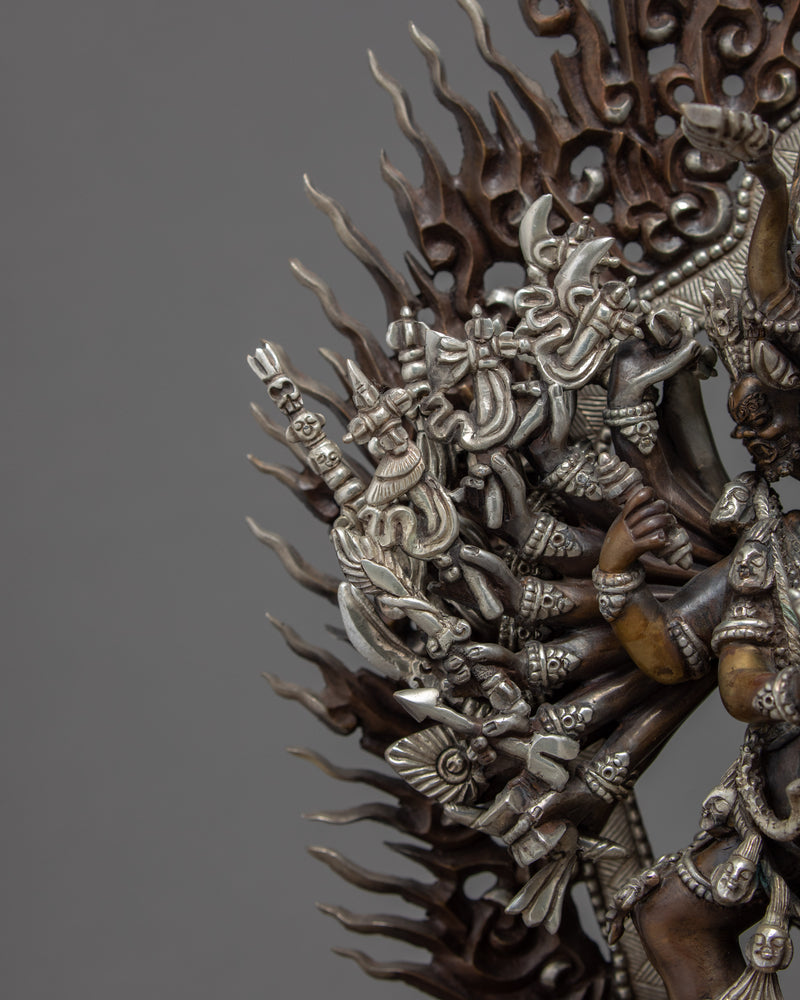 Yamantaka Sculpture | Traditional Hand Carved Buddhist Art