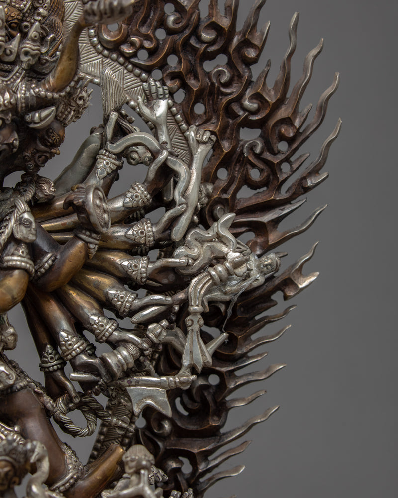 Yamantaka Sculpture | Traditional Hand Carved Buddhist Art