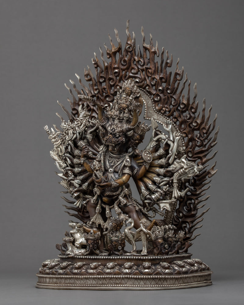 Yamantaka Sculpture | Traditional Hand Carved Buddhist Art