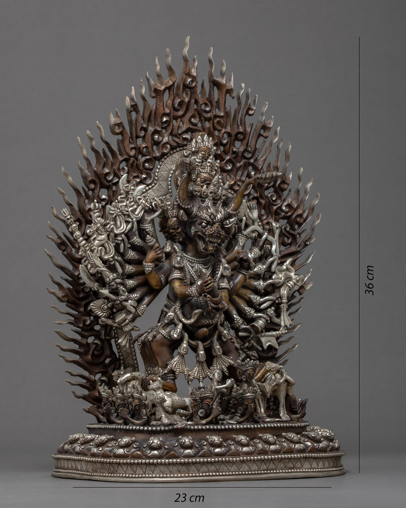 Yamantaka Sculpture | Traditional Hand Carved Buddhist Art