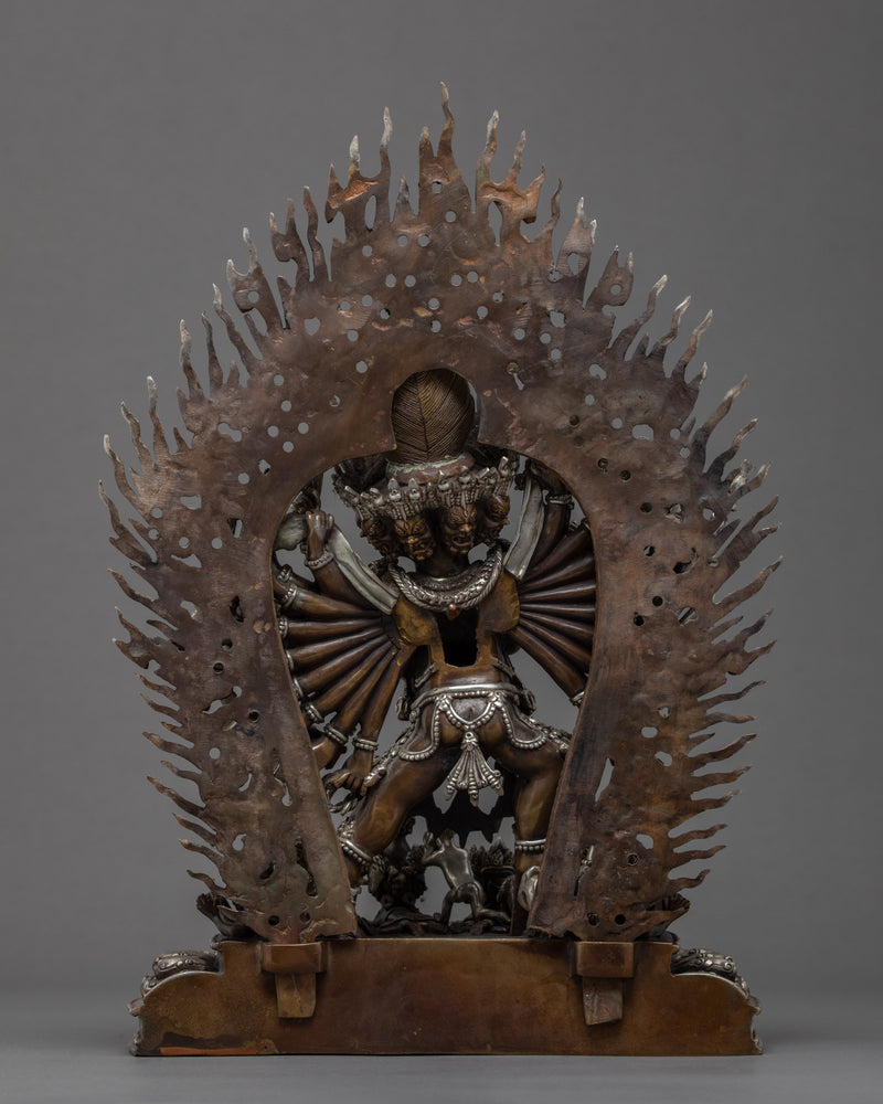 Yamantaka Sculpture | Traditional Hand Carved Buddhist Art