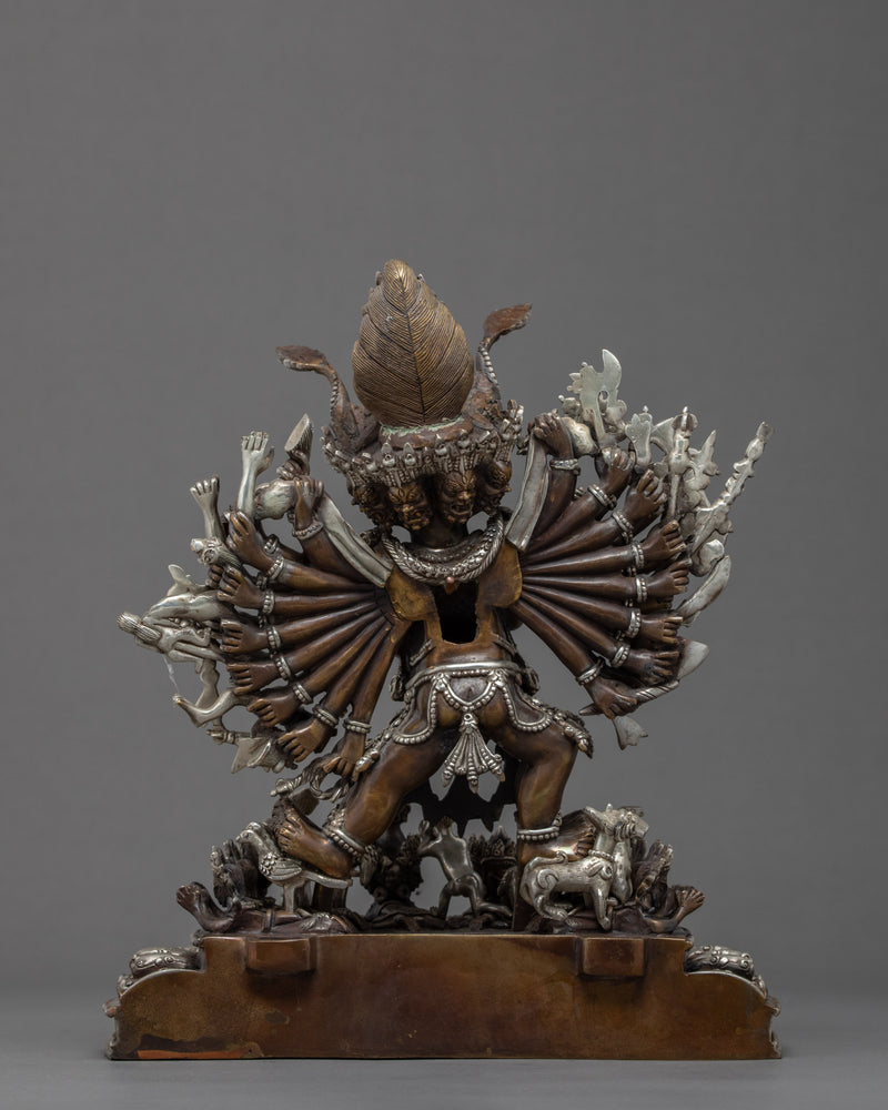 Yamantaka Sculpture | Traditional Hand Carved Buddhist Art