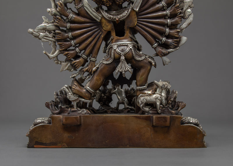 Yamantaka Sculpture | Traditional Hand Carved Buddhist Art