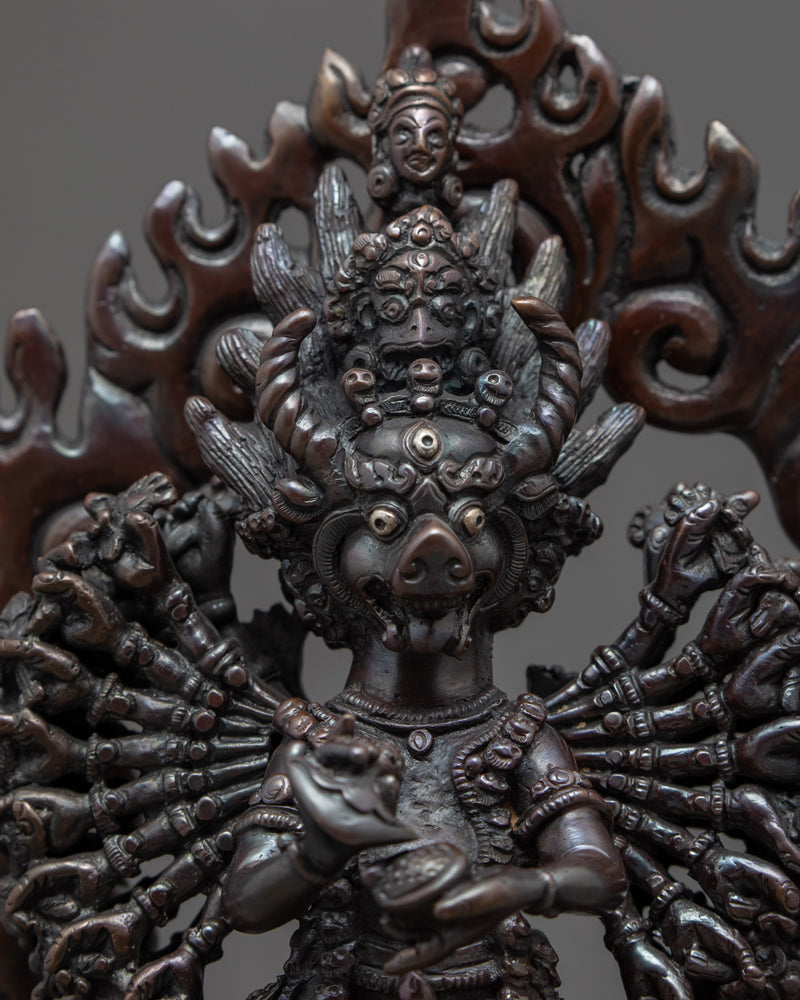 Yamantaka Sculpture | Traditionally Hand Carved Buddhist Statue