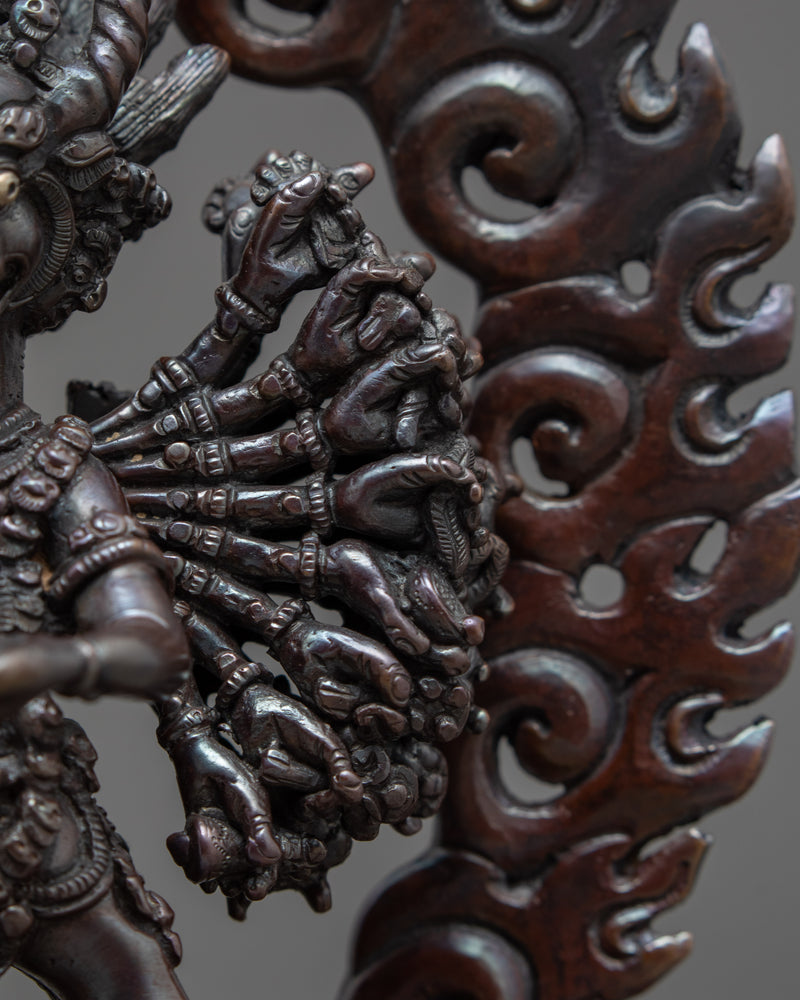 Yamantaka Sculpture | Traditionally Hand Carved Buddhist Statue