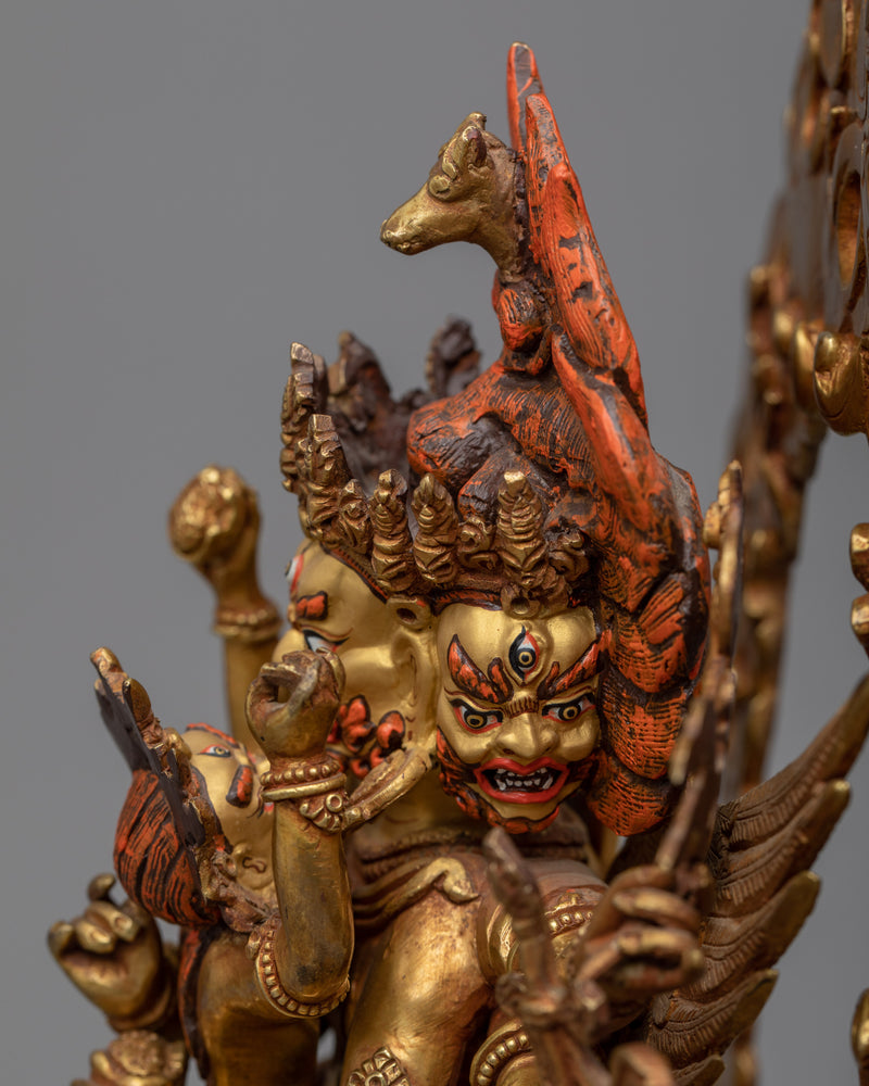 Hayagriva Mantra Practice Sculpture |  Handmade in Nepal, Himalayan Buddhist Art