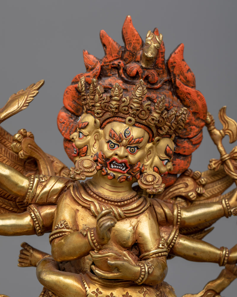 Hayagriva Mantra Practice Sculpture |  Handmade in Nepal, Himalayan Buddhist Art