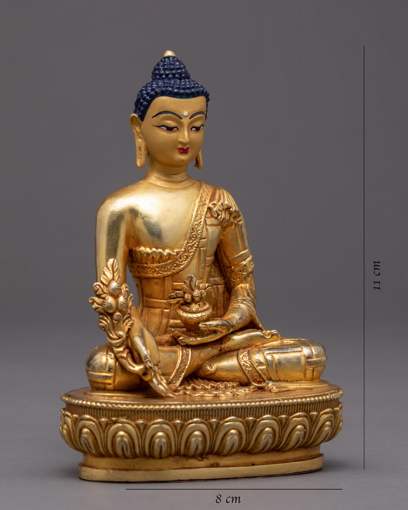 Medicine Buddha Small Statue | Bhaiṣajyaguru Healing Deity