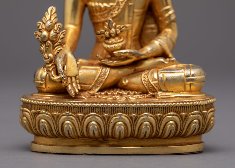 Medicine Buddha Small Statue | Bhaiṣajyaguru Healing Deity