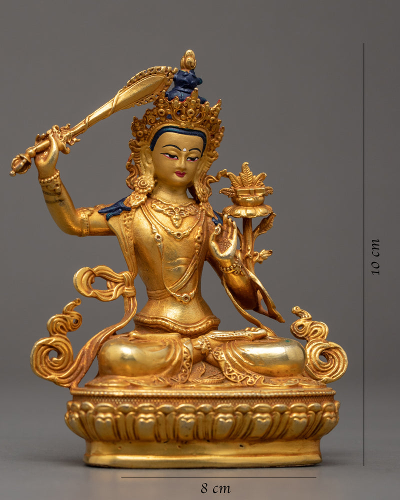 Peaceful Manjushri Sculpture | Himalayan Buddhist Art