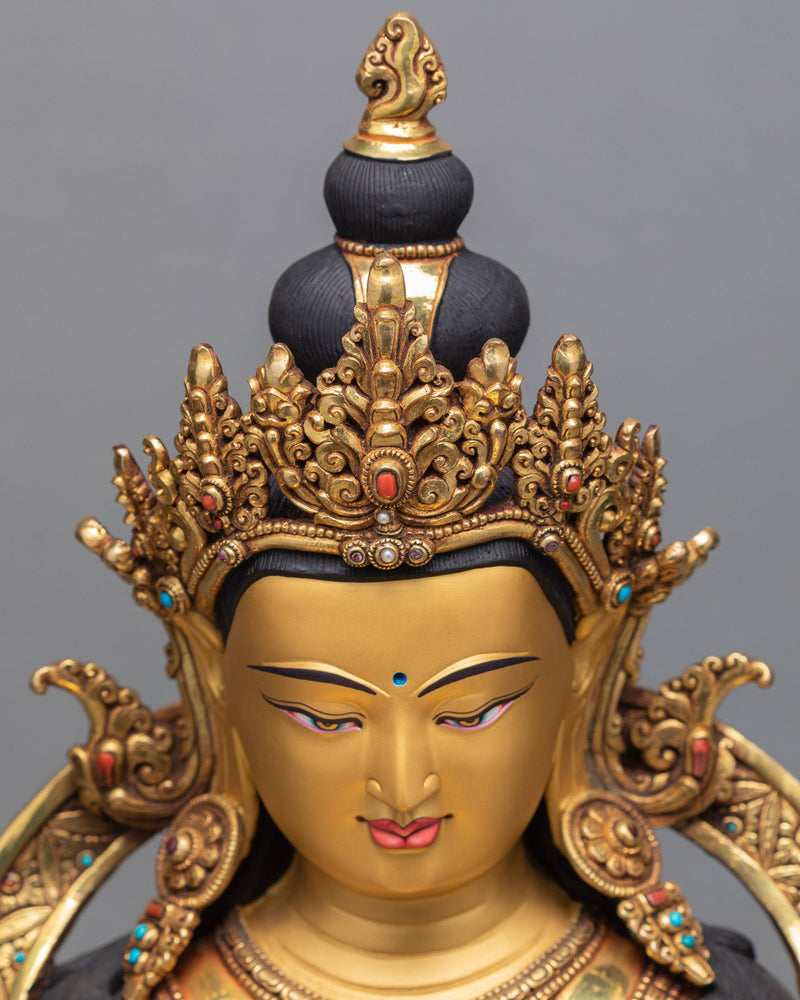 Amitayus Buddha Art | 24K Gold Gilded Statue