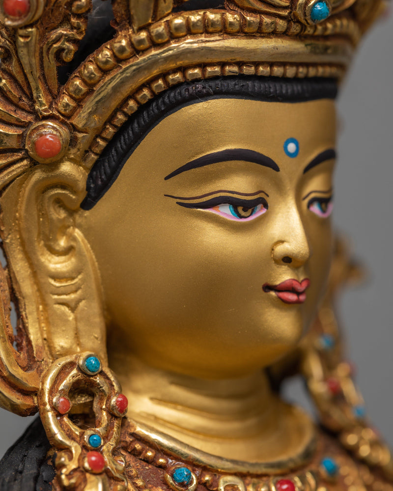 Amitayus Buddha |  Handcarved Gold Gilded Statue