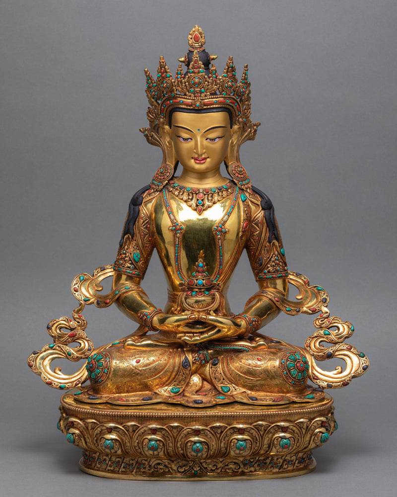 Amitayus Buddha Tibetan Statue