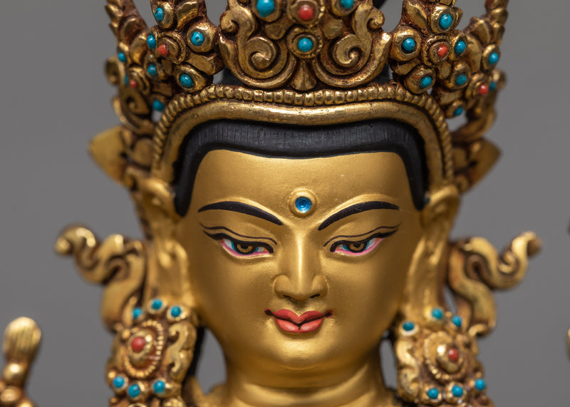 Bodhisattva Avalokiteshvara Statue | Chenrezig in Throne