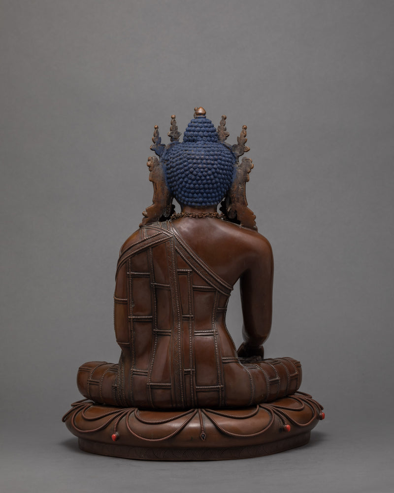 Buddha Shakyamuni Bronze Statue | Tibetan Style Buddha Statue | Himalayan Statue