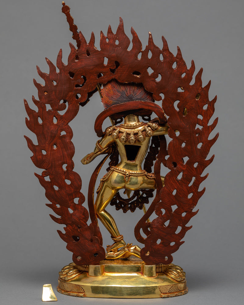 Dorje Phagmo | Vajravarahi | Traditionally Hand Carved Gold Statue