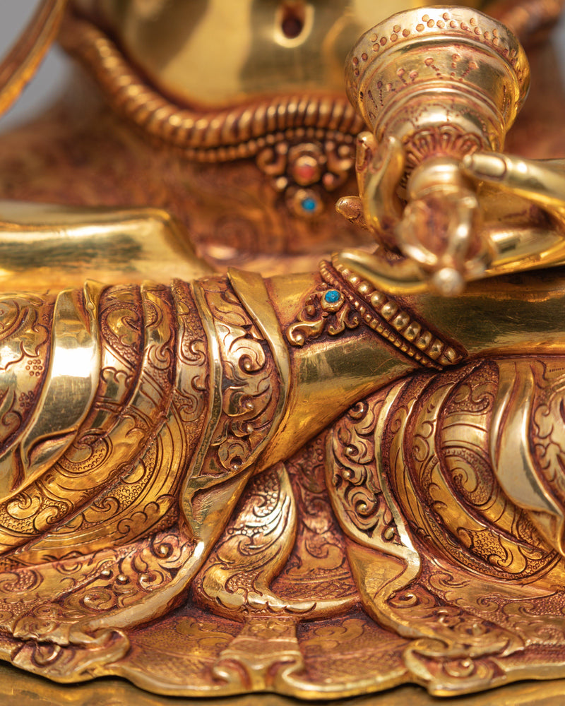 Dorje Sempa Statue | Traditional 24K Gold Vajrasattva Statue