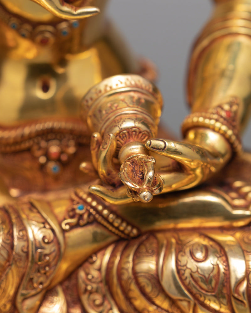 Dorje Sempa Statue | Traditional 24K Gold Vajrasattva Statue