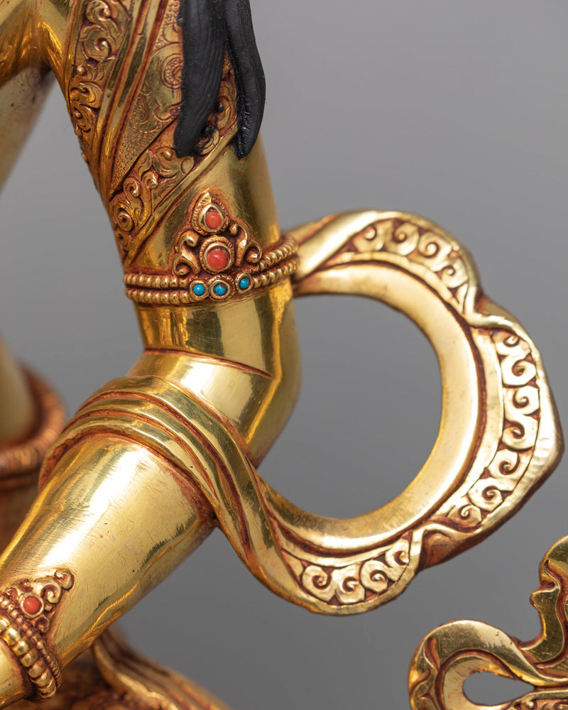 Dorje Sempa Statue | Traditional 24K Gold Vajrasattva Statue