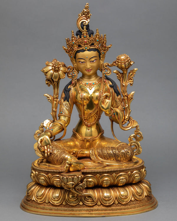 green tara statue