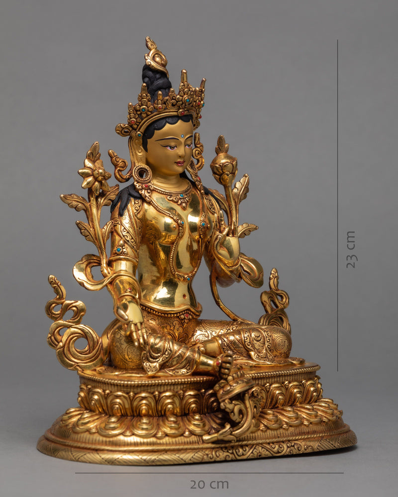 Green Tara Statue