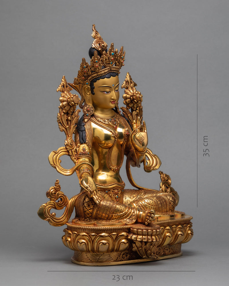 Green Tara Statue