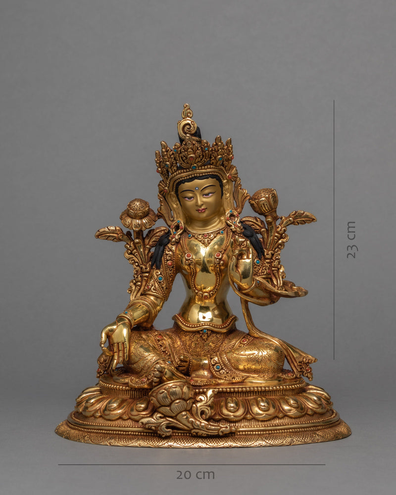 Green Tara Statue