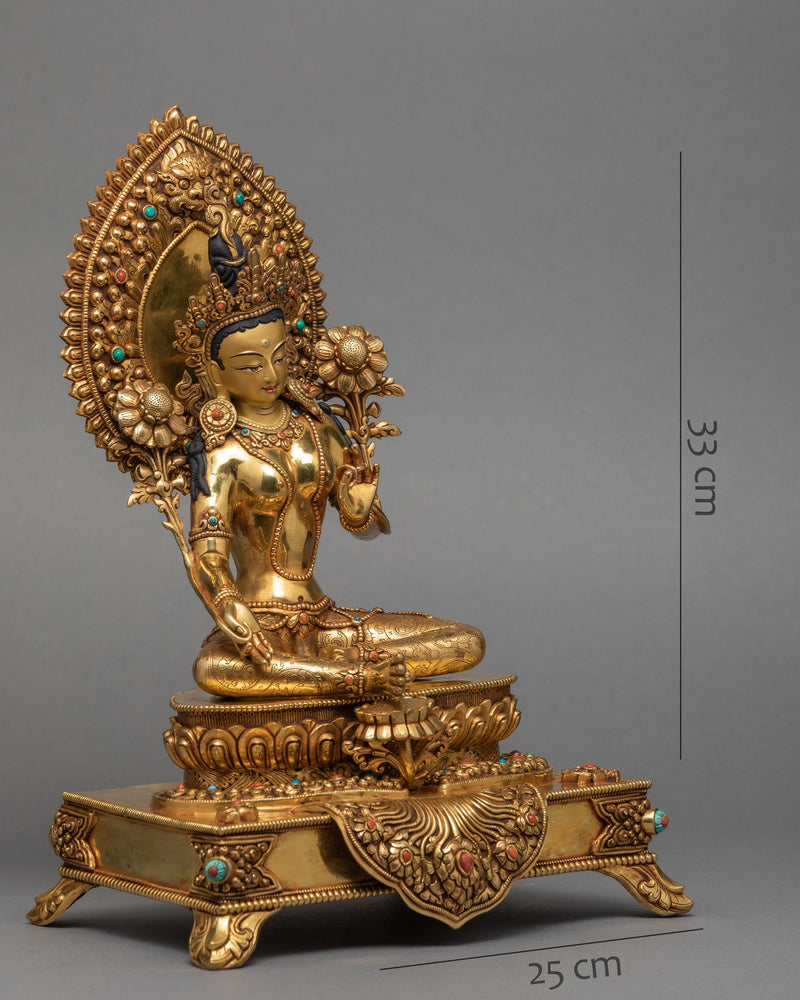 Green Tara Statue