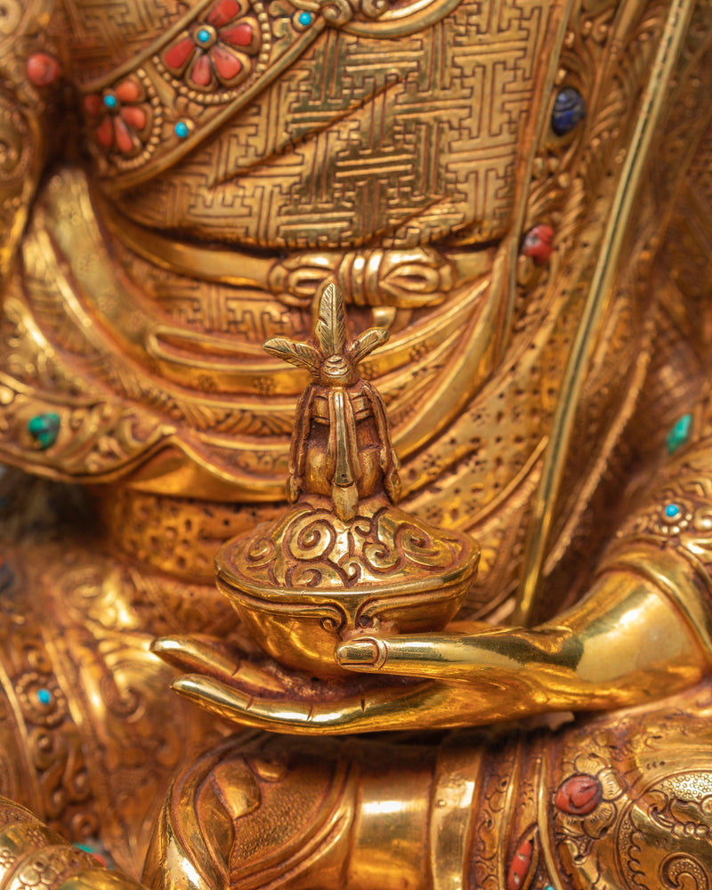 Guru Rinpoche Statue | Padmasambhava Art | Tibetan Sculpture