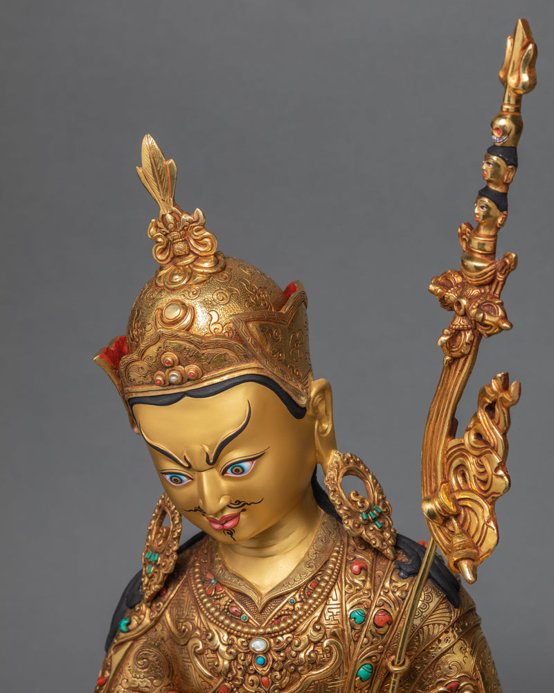 Guru Rinpoche Statue | Padmasambhava Art | Tibetan Sculpture