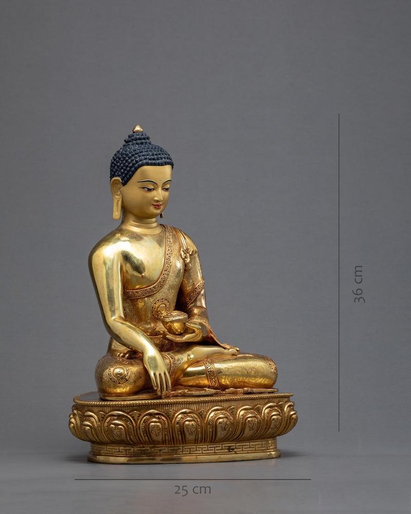 Seated Buddha Shakyamuni Statue | Tibetan Sculpture Art