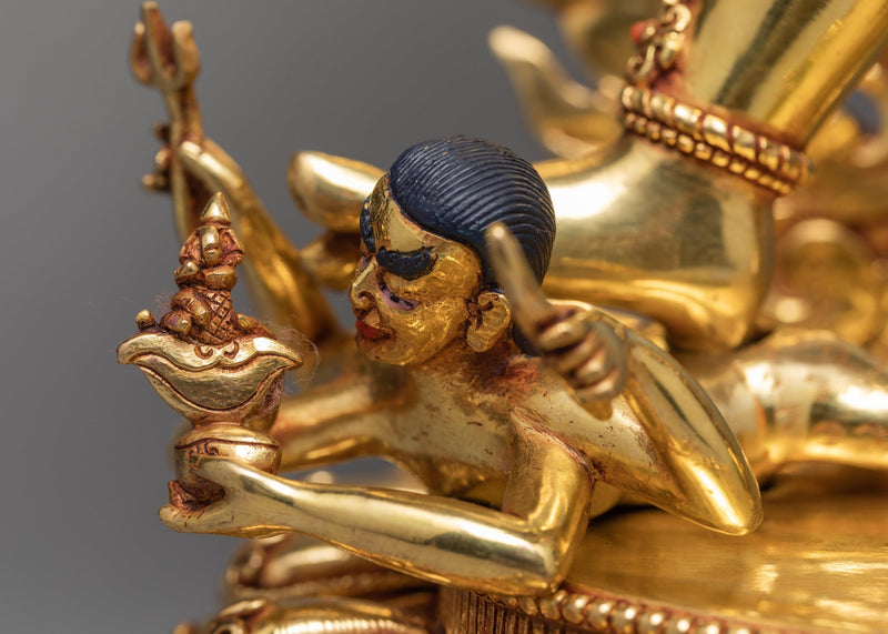 Vajrayogini Statue | Dakini Statue | Purely 24k Gold Gilded