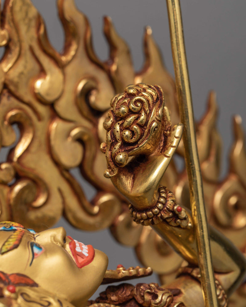 Vajrayogini Statue, Traditionally Gold Gilded Dakini Statue