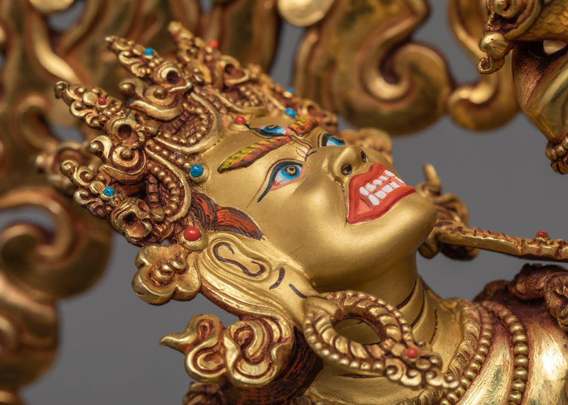 Vajrayogini Statue, Traditionally Gold Gilded Dakini Statue