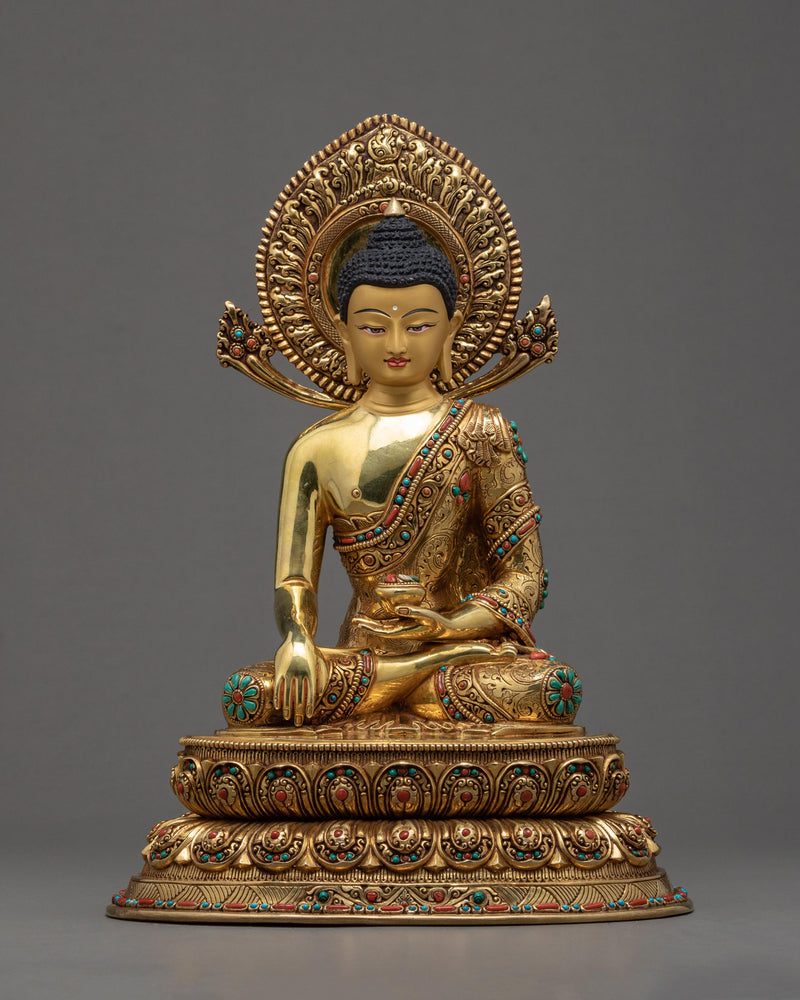 Buddha Shakyamuni Sculpture, Buddhism Enlightened Deity Statue