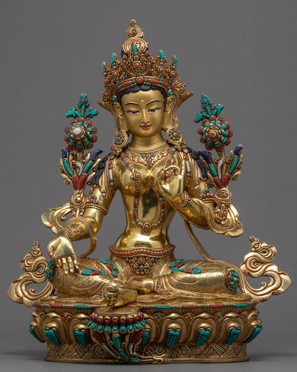 Green Tara Sculpture Nepal